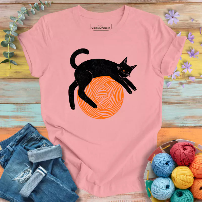 Lazy Cat & Yarn T-shirt