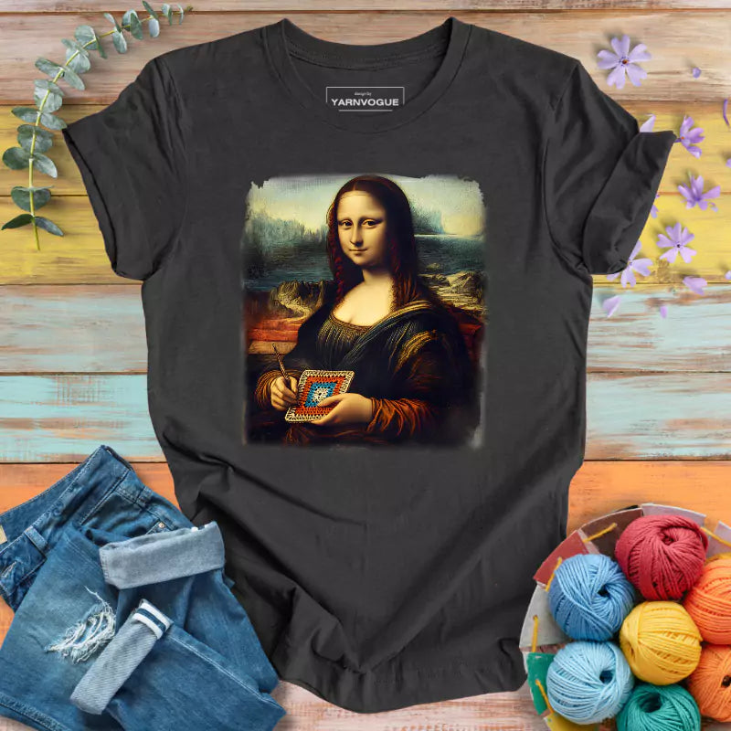 Mona Lisa Crochet T-shirt