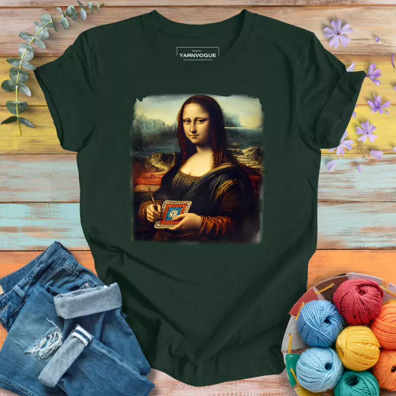 Mona Lisa Crochet T-shirt