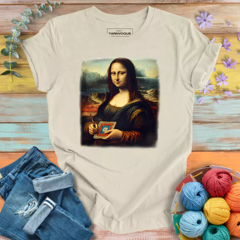 Mona Lisa Crochet T-shirt