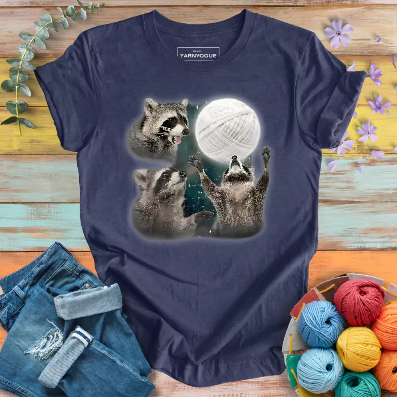 Racoon & Yarn Ball T-shirt