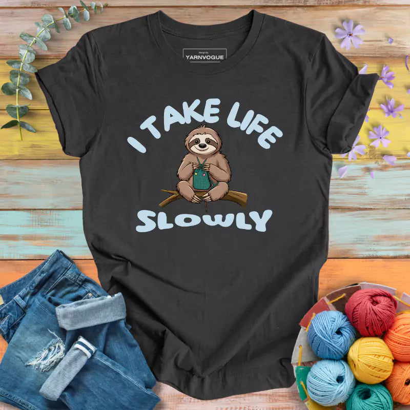 Sloth Knitting T-shirt