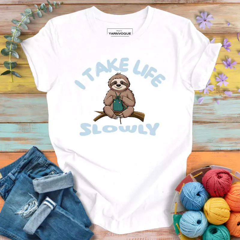 Sloth Knitting T-shirt