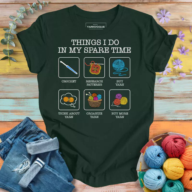 Spare Time Hobbies T-shirt