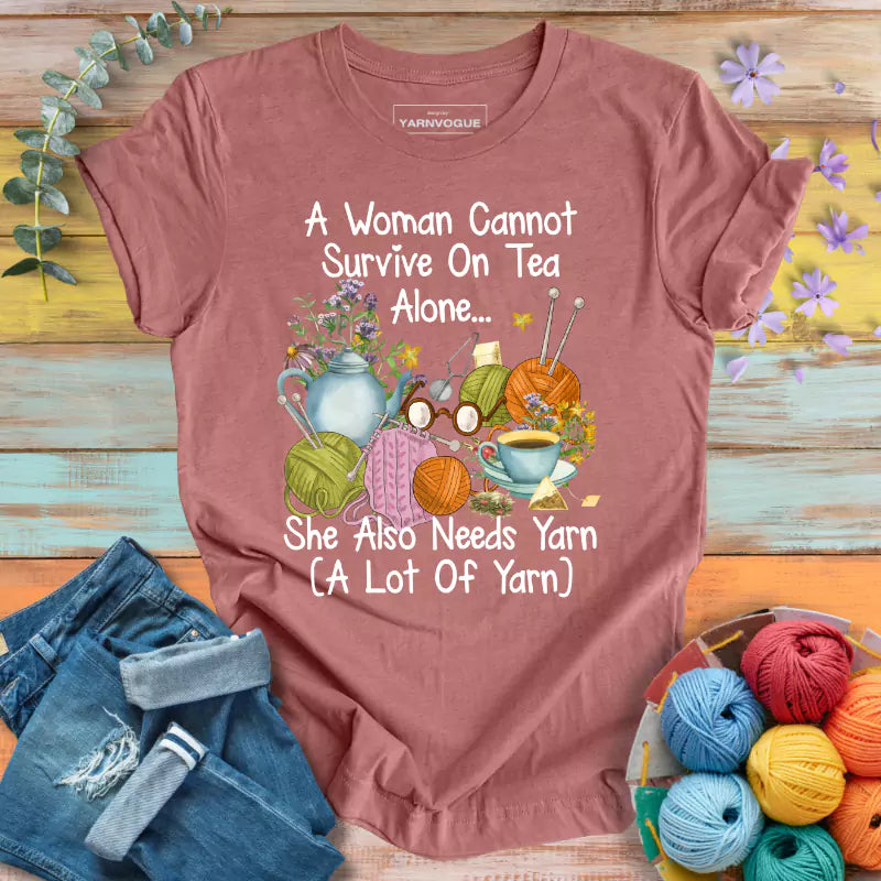 Tea & Yarn Lover T-shirt