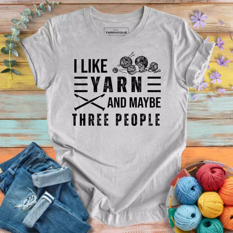 Yarn and Three People T-shirt