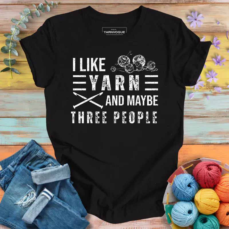 Yarn and Three People T-shirt