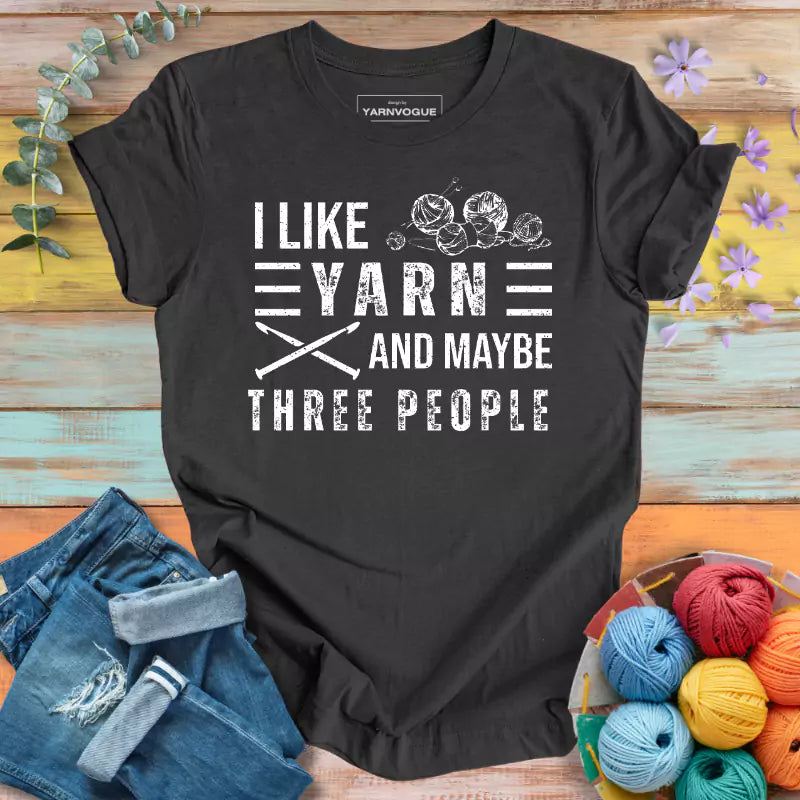 Yarn and Three People T-shirt