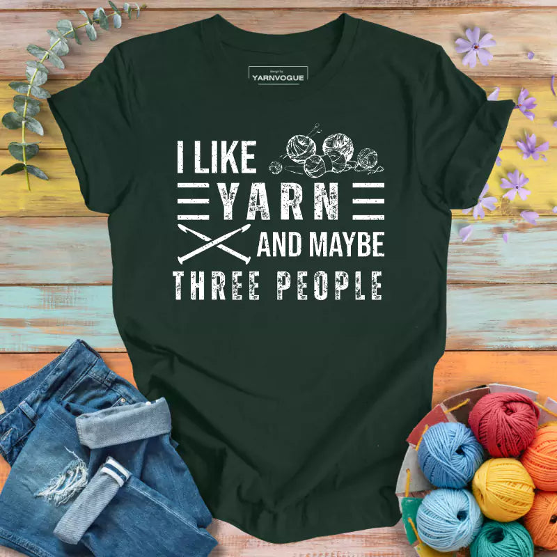 Yarn and Three People T-shirt