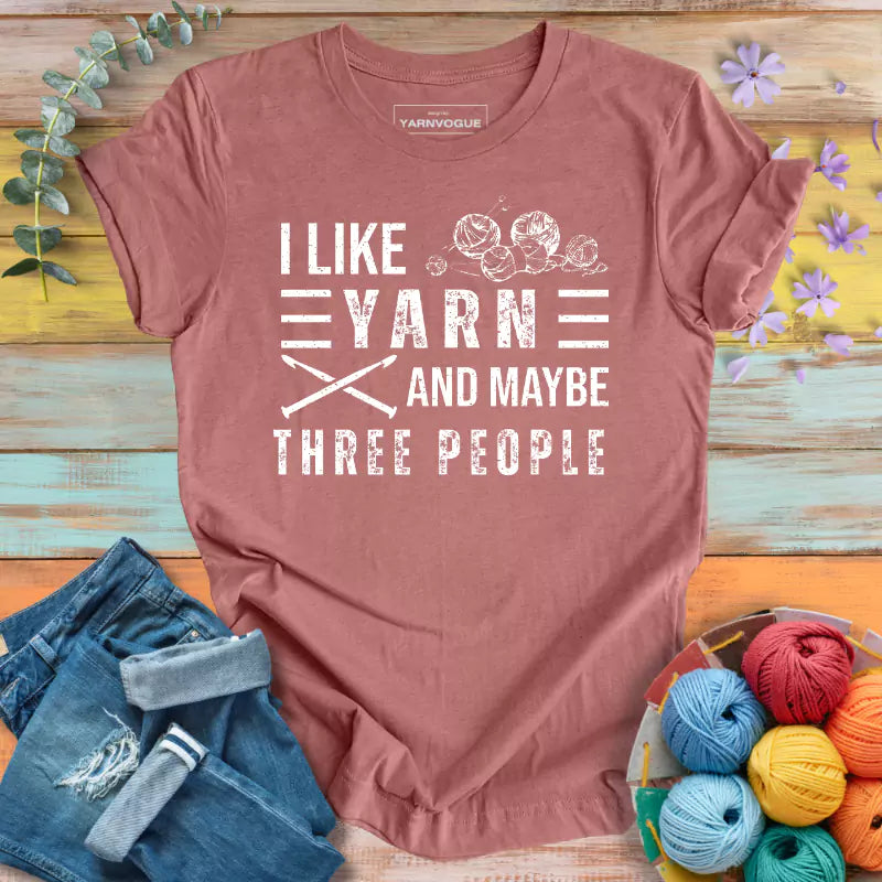 Yarn and Three People T-shirt