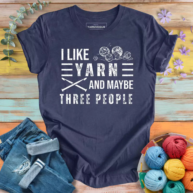 Yarn and Three People T-shirt