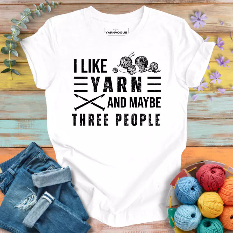 Yarn and Three People T-shirt