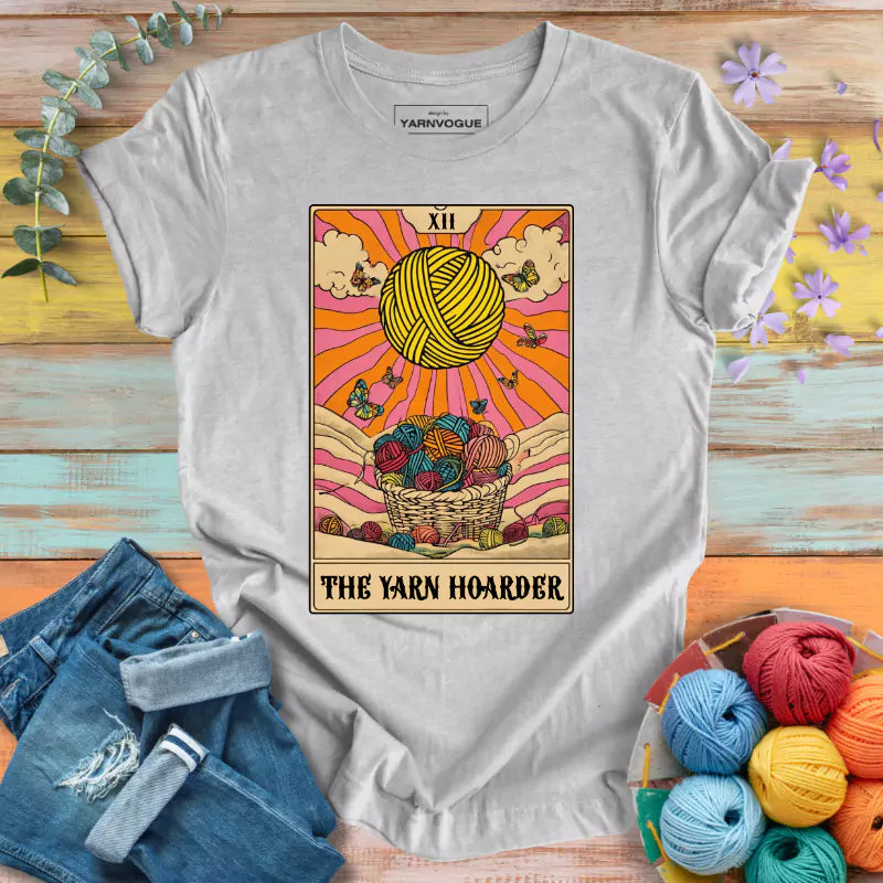 Yarn Hoarder Tarot T-shirt