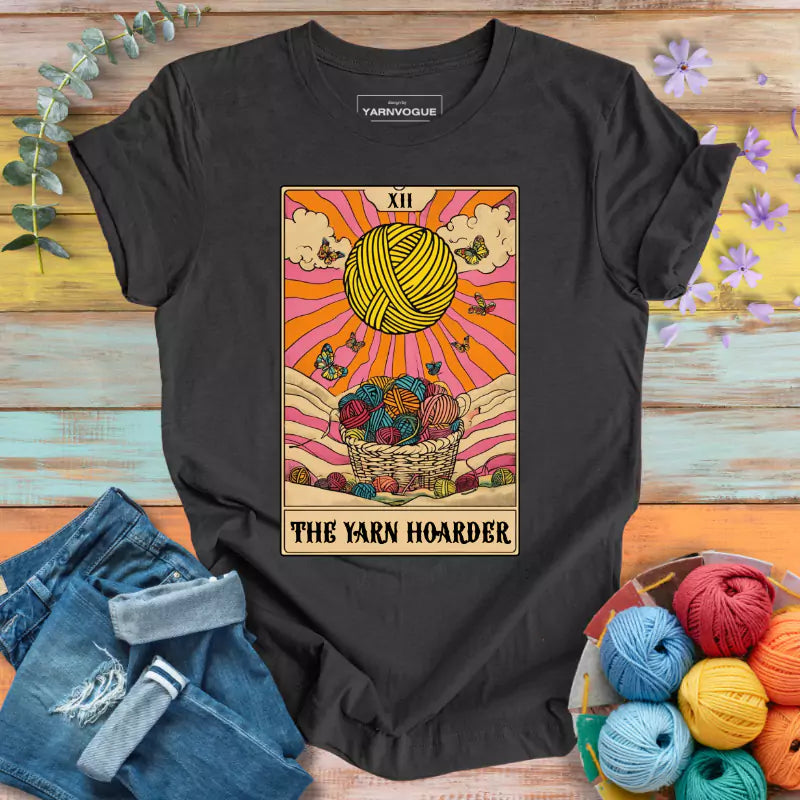 Yarn Hoarder Tarot T-shirt