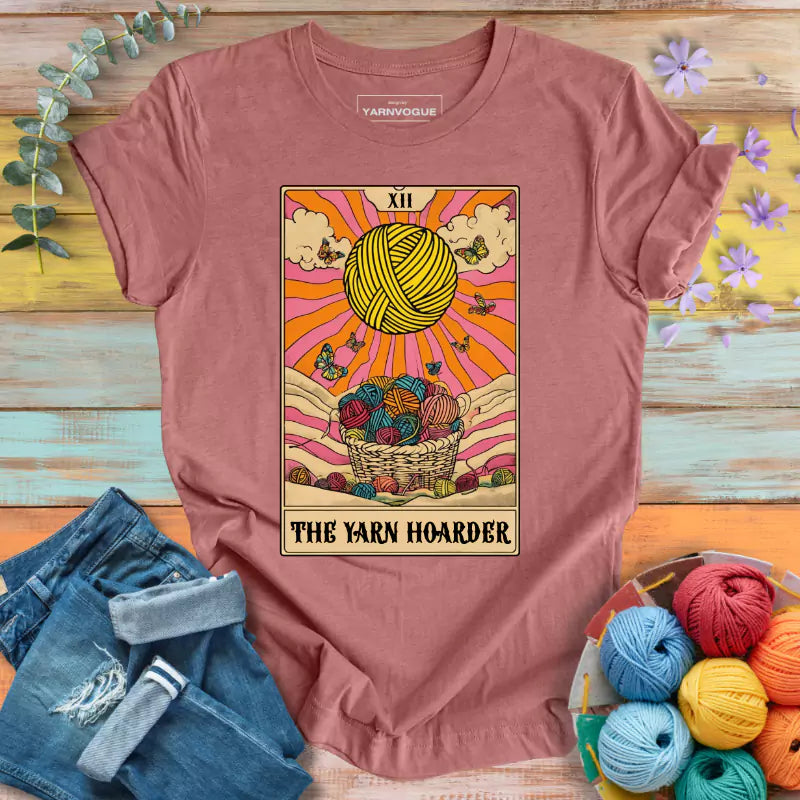 Yarn Hoarder Tarot T-shirt