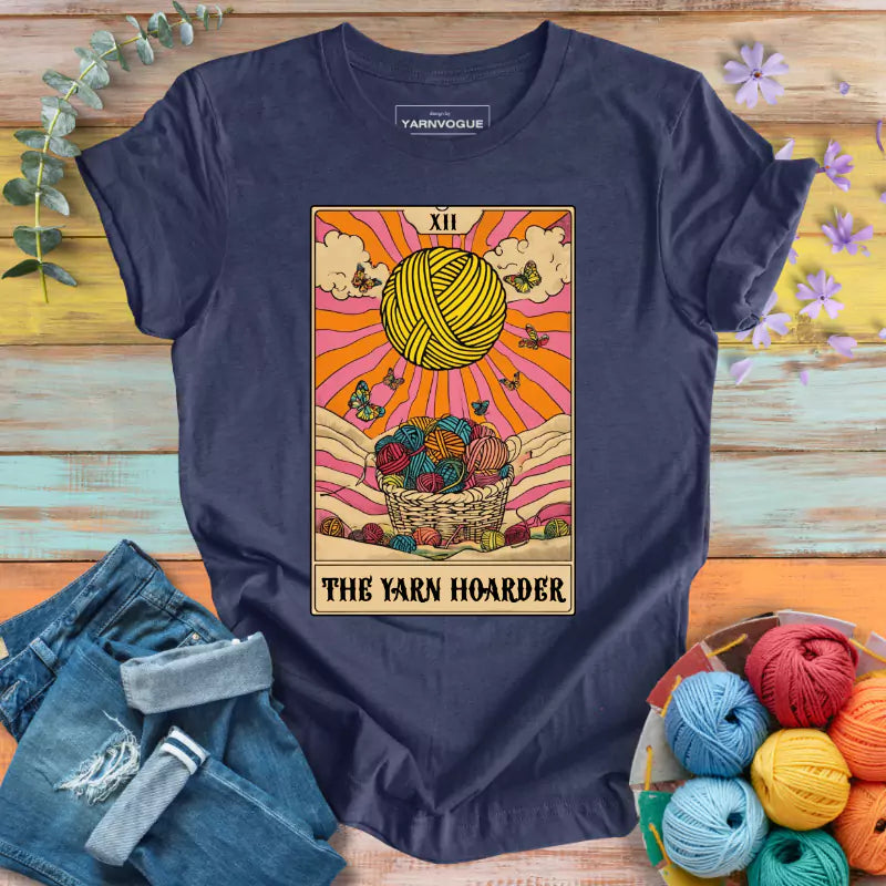 Yarn Hoarder Tarot T-shirt