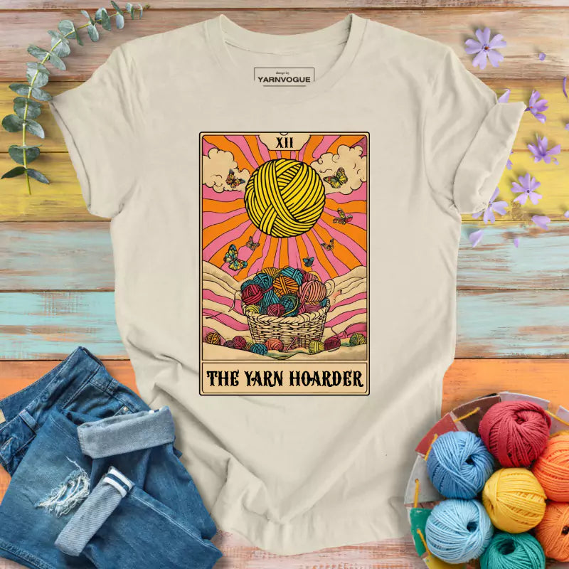 Yarn Hoarder Tarot T-shirt