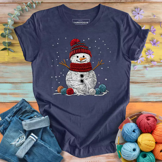 Yarn Snowman T-shirt