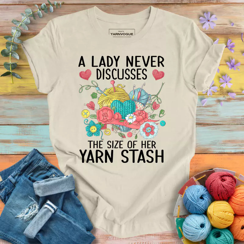 Yarn Stash Size T-shirt