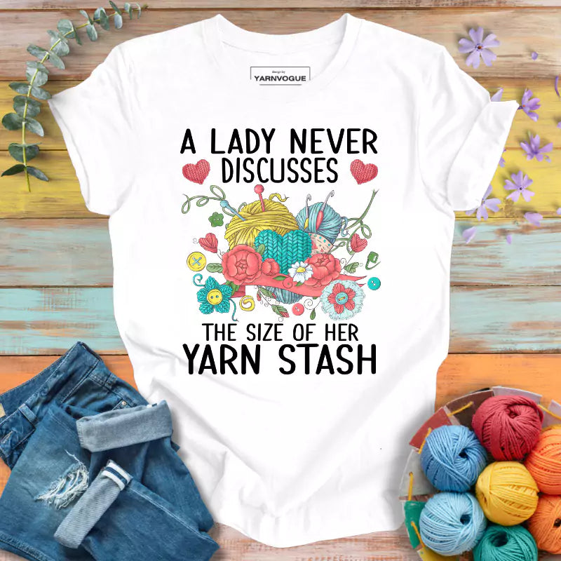 Yarn Stash Size T-shirt