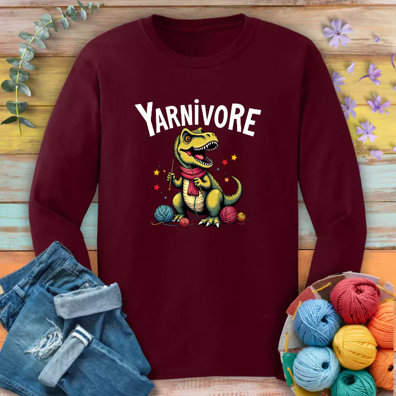 Yarnivore Knitter Long Sleeve T-shirt